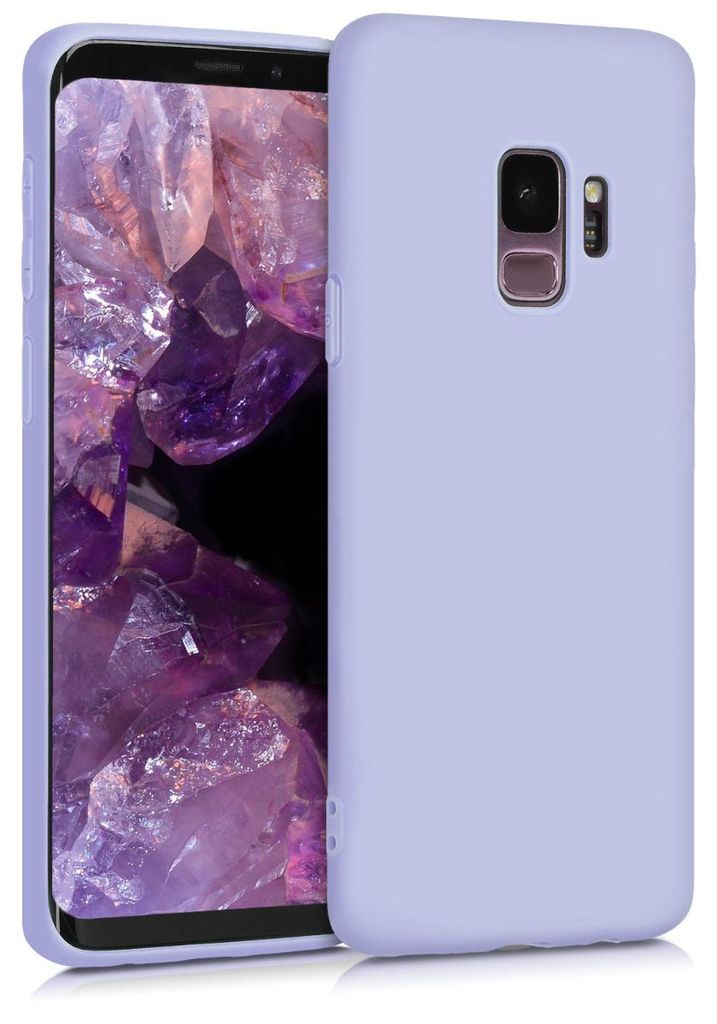 kwmobile Handyhülle für Samsung Galaxy S9 Hülle - TPU Case - Kabelloses Laden - Schutzhülle Cover in Pastell Lavendel