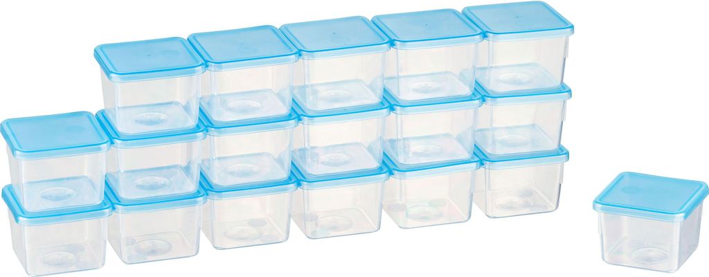 MiraHome Gefrierdosen Sets Transparent Blau – Vorratsdosen Produktbild 