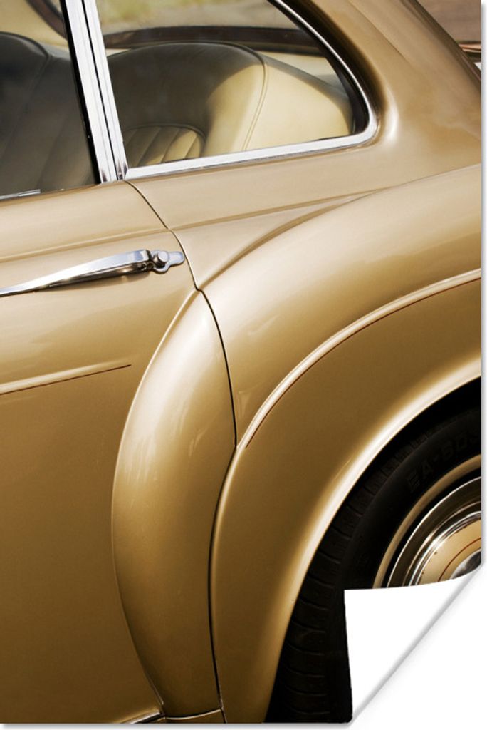 MuchoWow Poster Bronze Oldtimer 40x60 cm - Plakate für die Wand - Poster Babyzimmer