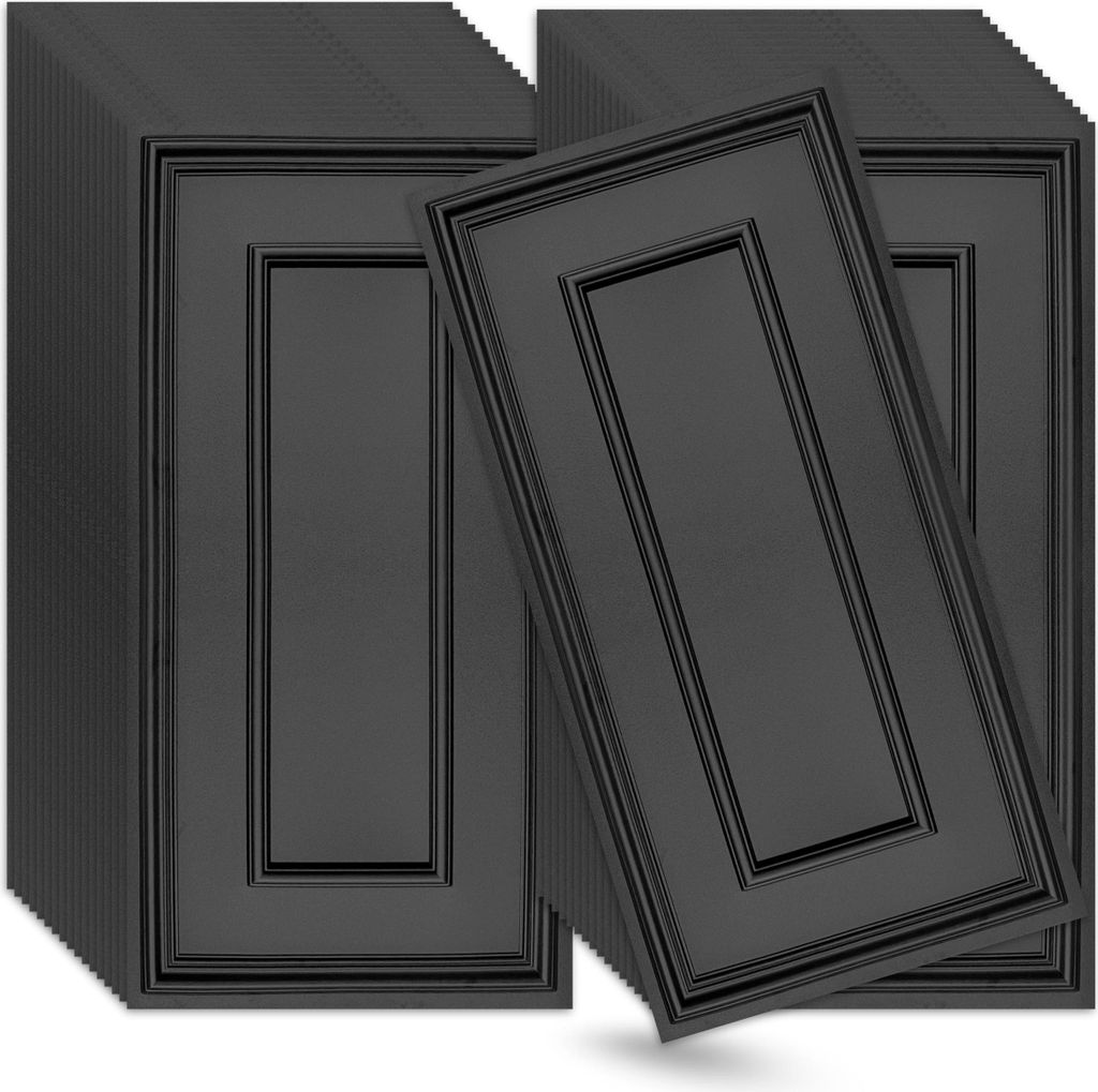 3D Wandpaneele Schwarz 40 Stück / 20 m² | Deckenpaneele aus Produktbild 