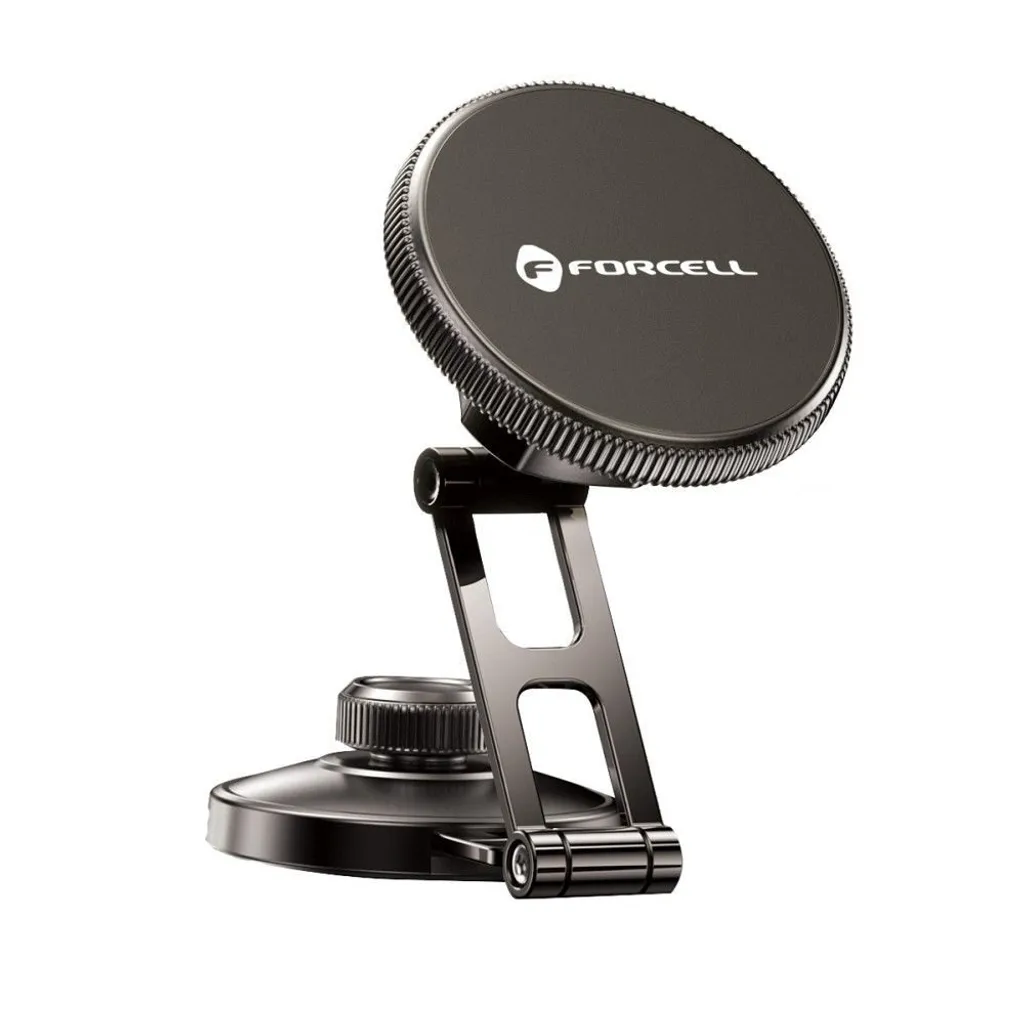 FORCELL F-Grip IronSecure Supporto per telefono cellulare parabrezza/centro console compatibile con MagSafe nero