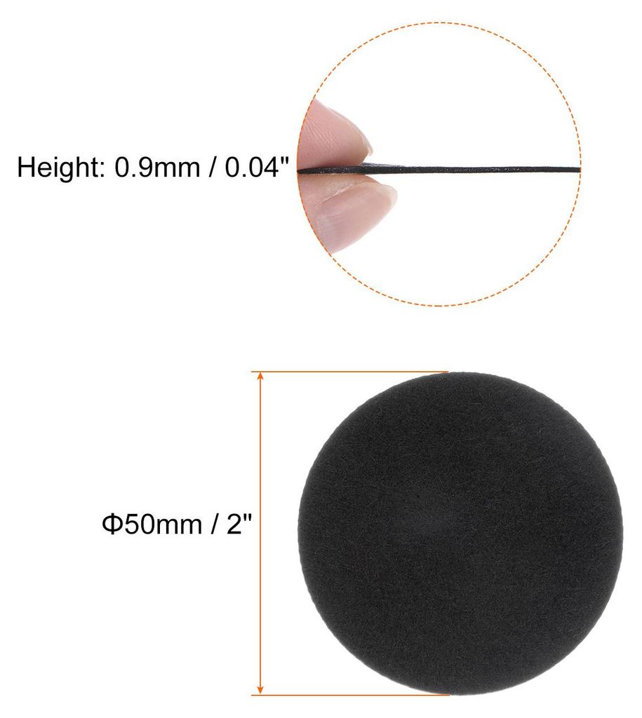 10 Stš¹ck 50mm runde selbstklebende Bastelfilz, Filzkreise vorgeschnittene Filz Aufkleber aus Vliesstoff fš¹r N?hen, DIY Projekt, Bastelarbeite...