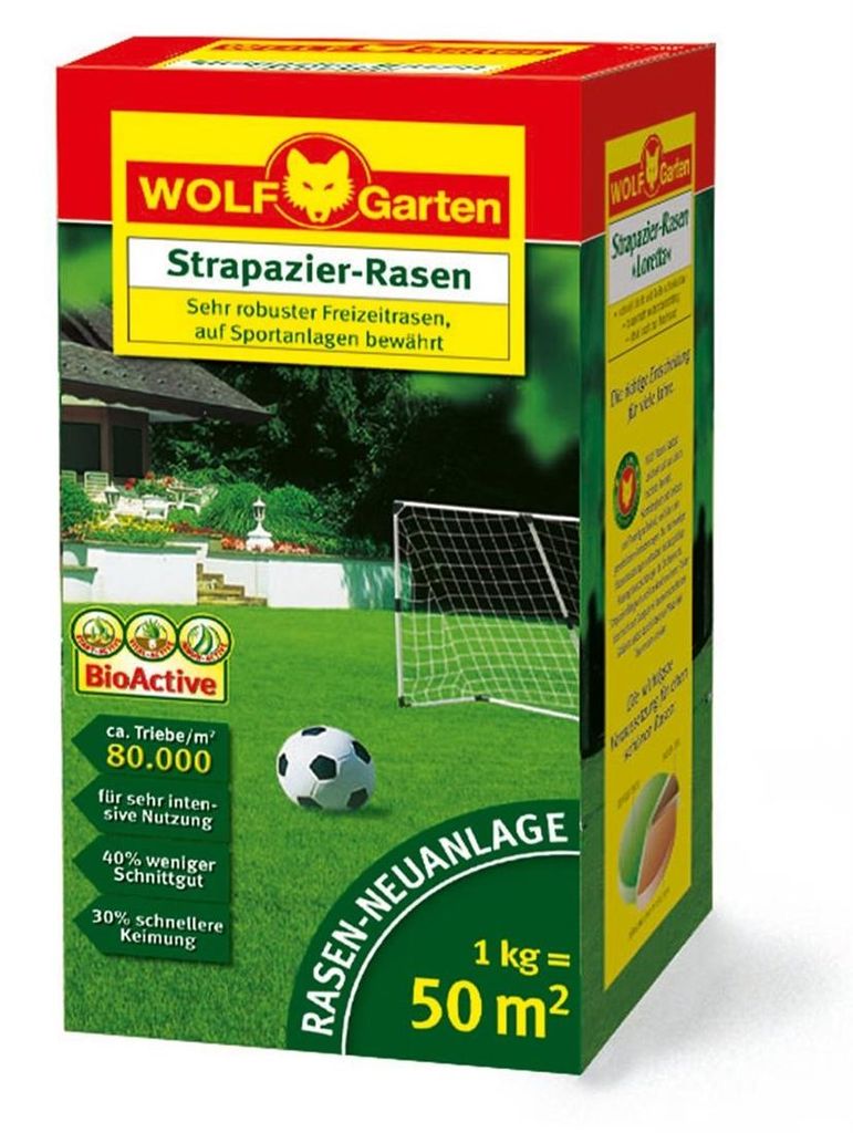 WOLF-GARTEN Strapazier-Rasen LJ 50 Rasensamen Produktbild 