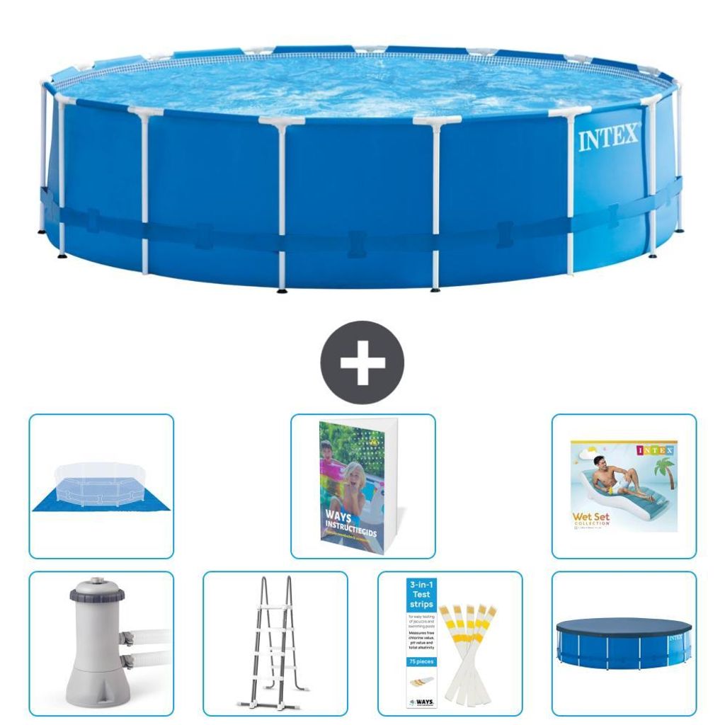 Frame Pool Rund - 457x122 cm - 8-teilig S670