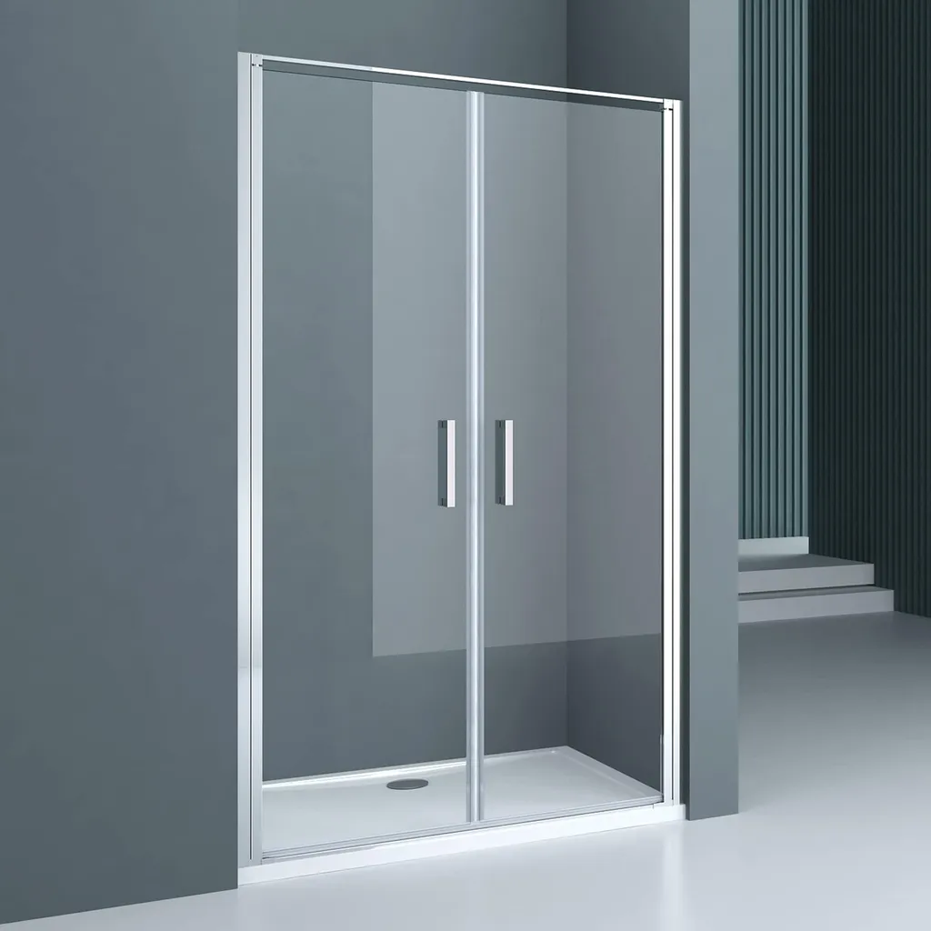 Porte de Douche pour Niche en Verre Trempé 8mm avec Traitement Nano