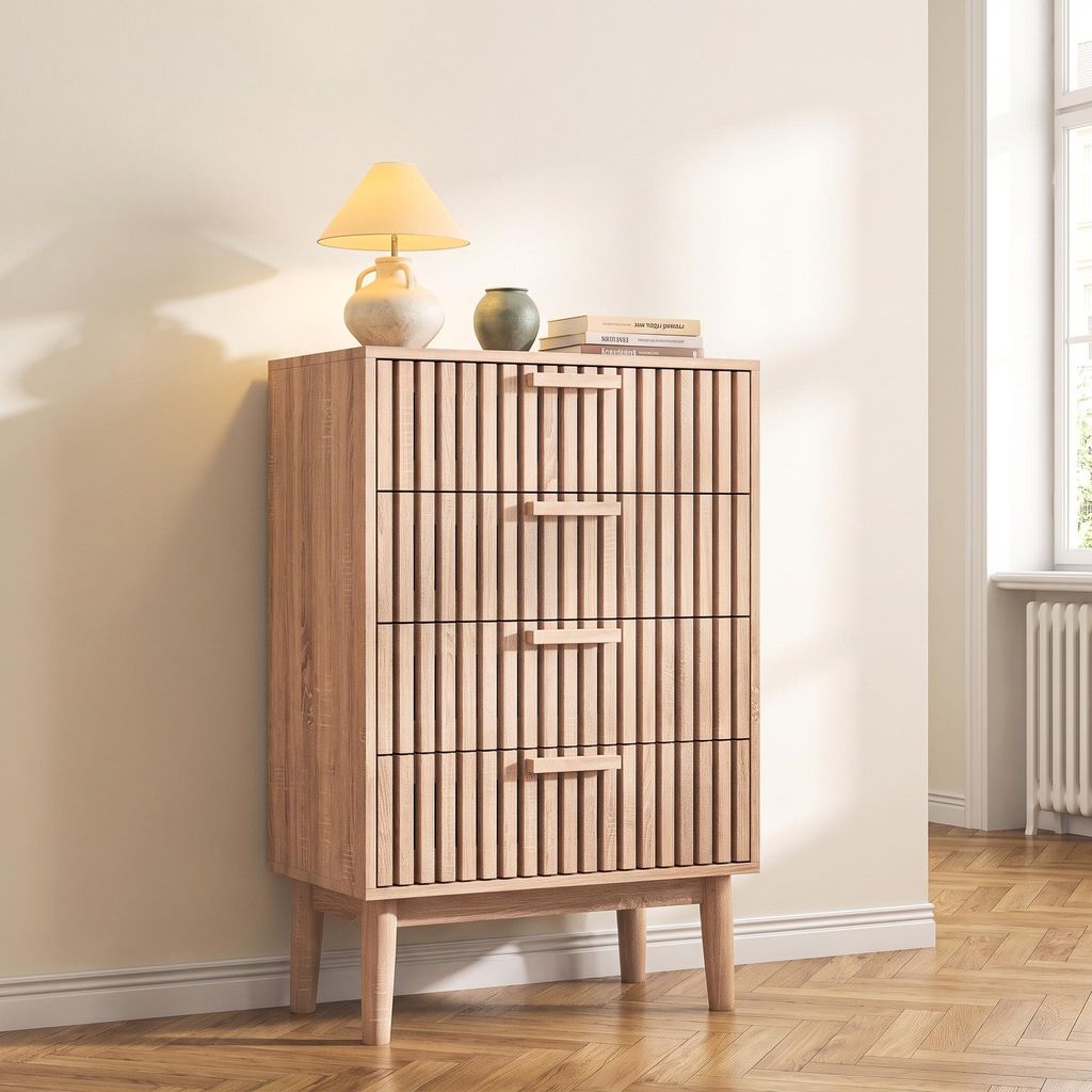 Commode INONEFT de 60 cm avec 4 tiroirs, meuble de Image du produit 