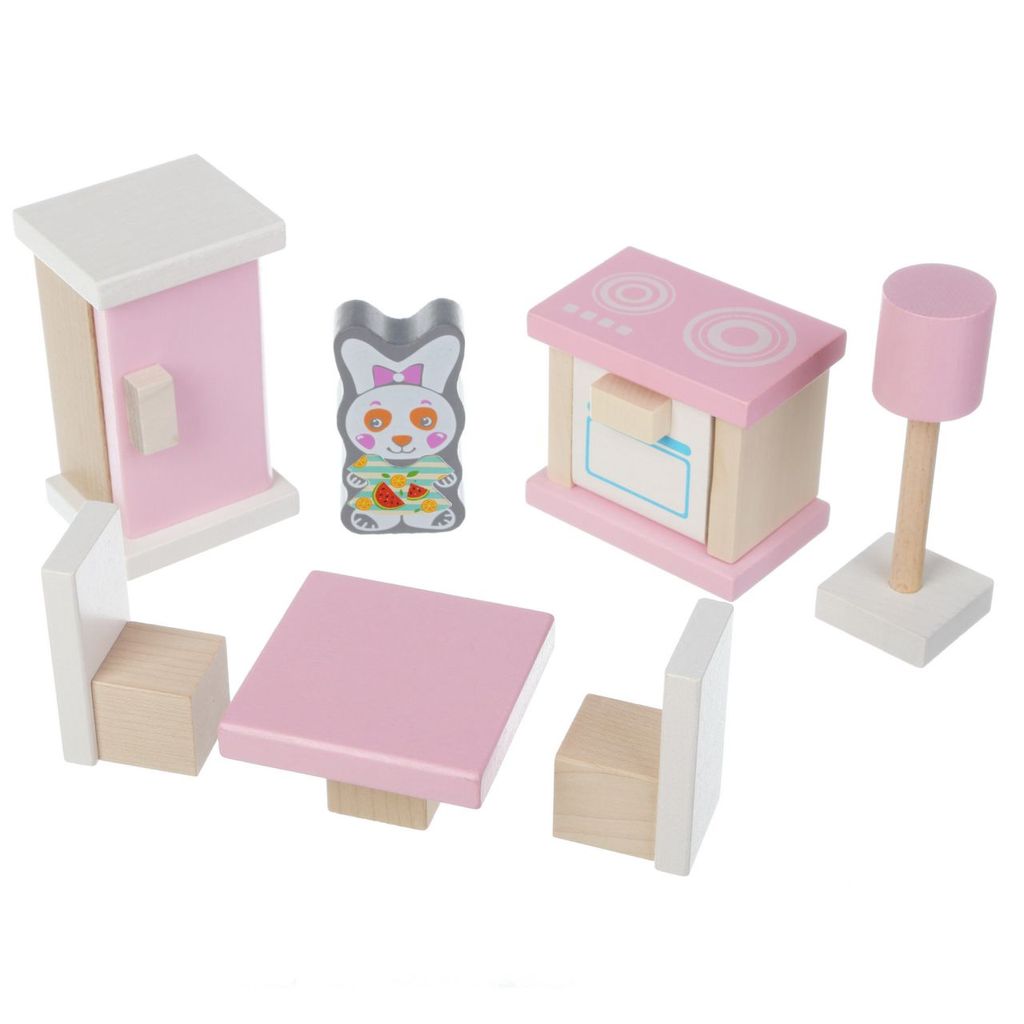Cubika Puppenhausmöbel aus Holz - Küche