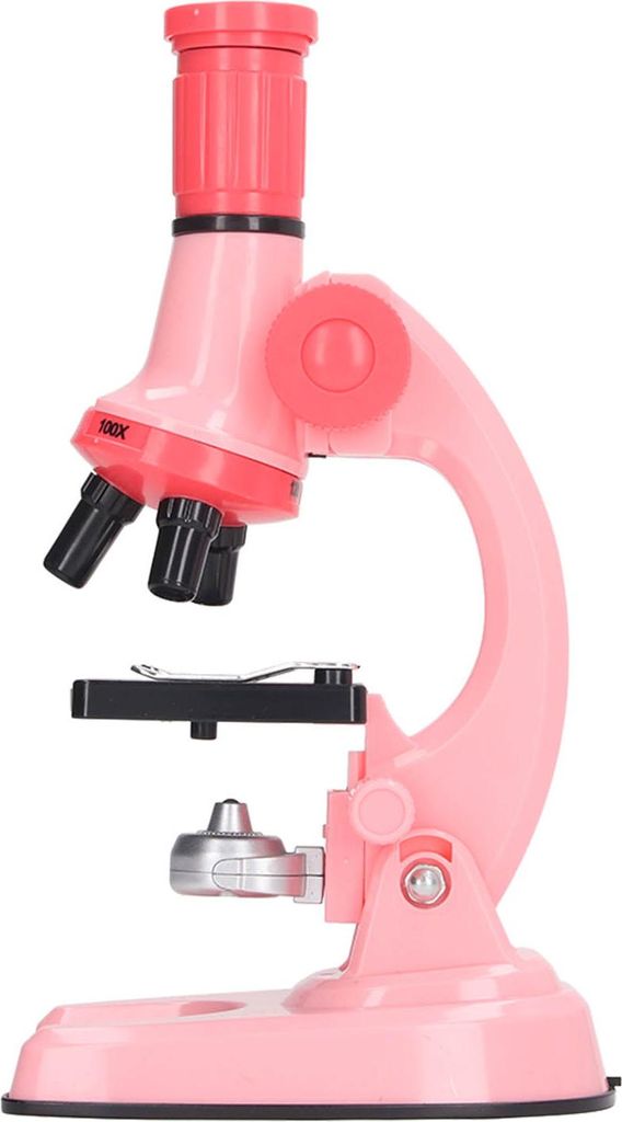 Mikroskop Spielzeug pädagogisches biologisches Laborwerkzeug für Kinder Kinder Rosa