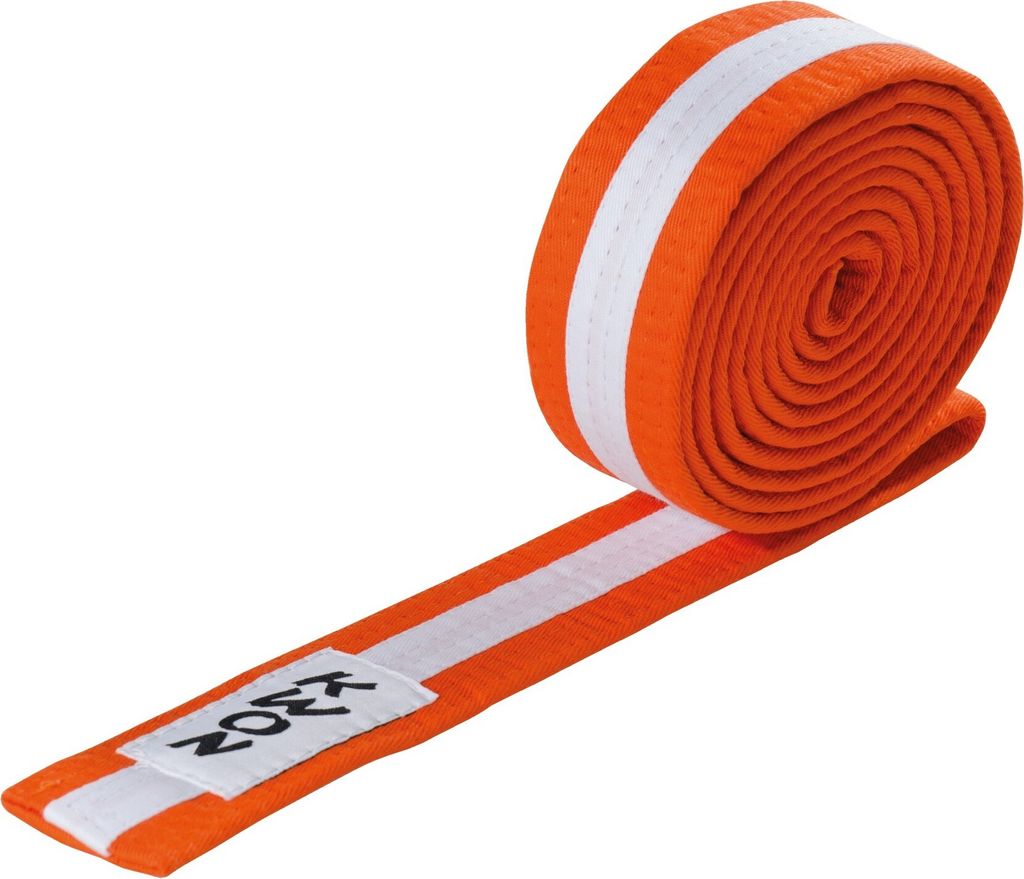Budogürtel mehrfarbig orange/weiß/orange 280