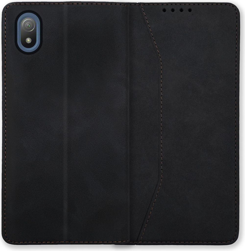 Bookstyle 'Premium' Schutzhülle Klapphülle Schutztasche Etui Cover für Sony Xperia Ace III - Schwarz
