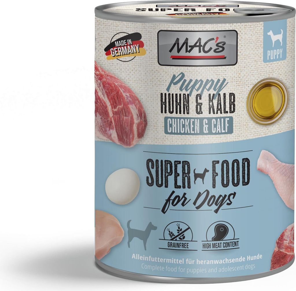 MAC's DOG - Puppy Dose 6x800g | Huhn & Kalb