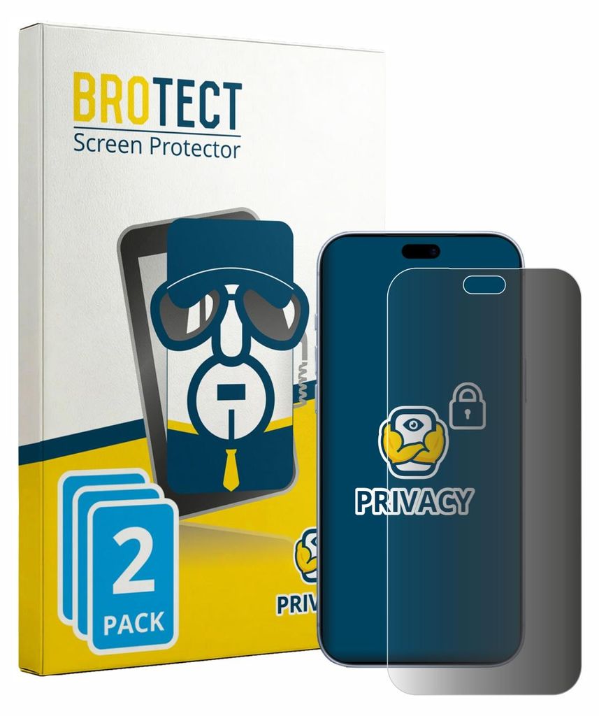 2x BROTECT Sichtschutzfolie für Apple iPhone 18 Pro Max Produktbild 