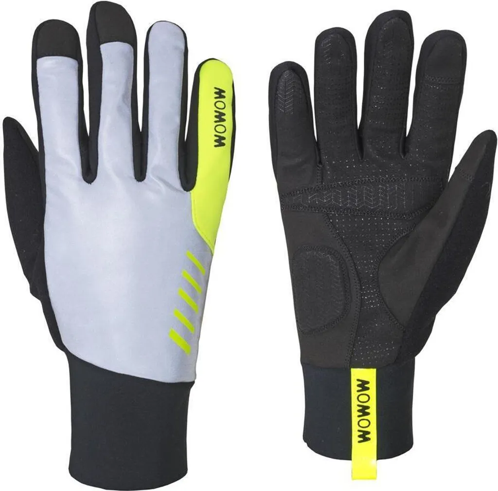 Gants WOWOW Night Stroke Réfléchissants Taille M pour Cyclistes