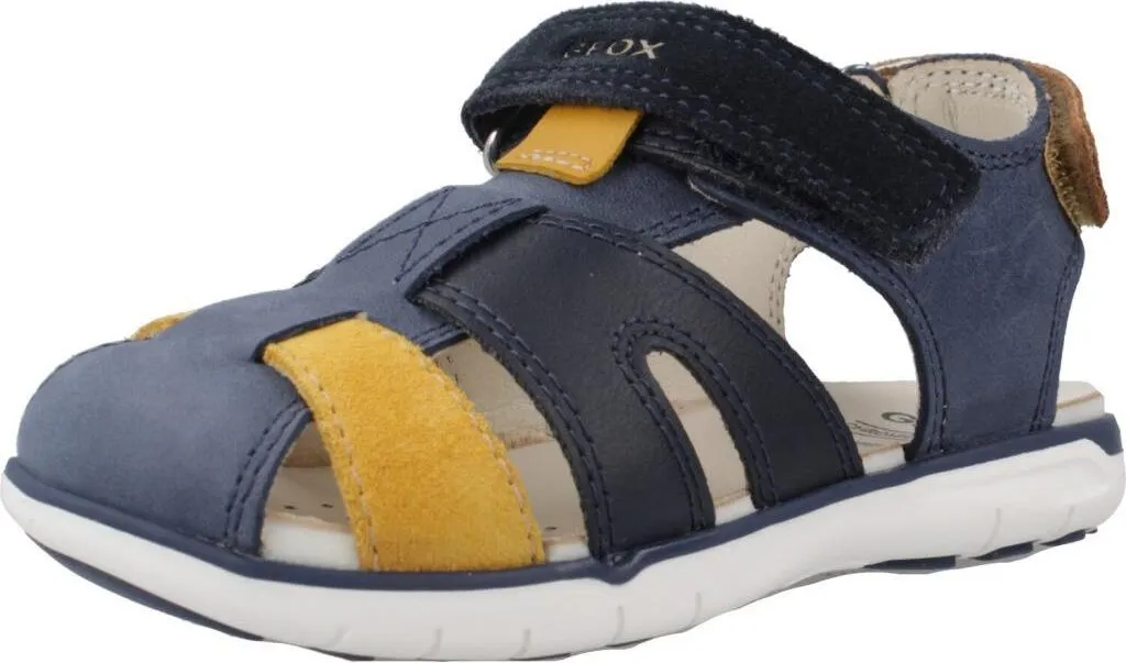 Sandales premiers pas garçon Geox Delhi bleu respirantes et souples