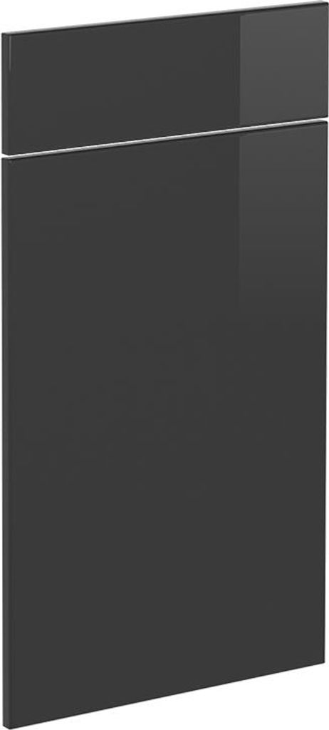 Küchenfront Vicco R-Line Anthrazit Hochglanz 39.6 x 70.8 cm Möbelfront für den Schubunterschrank, Model 29204