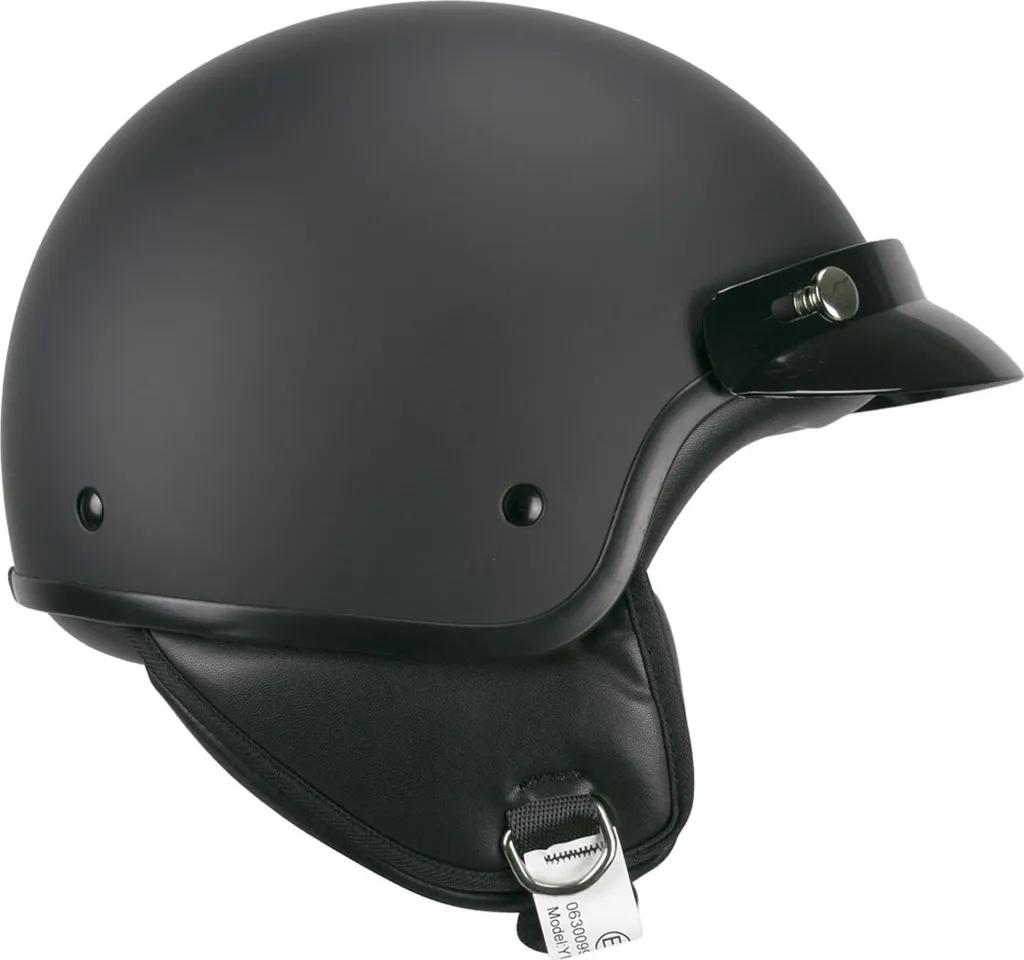 Casque Jet Scooter SKA-P SMART MONO Noir Mat XS - Protection Légère