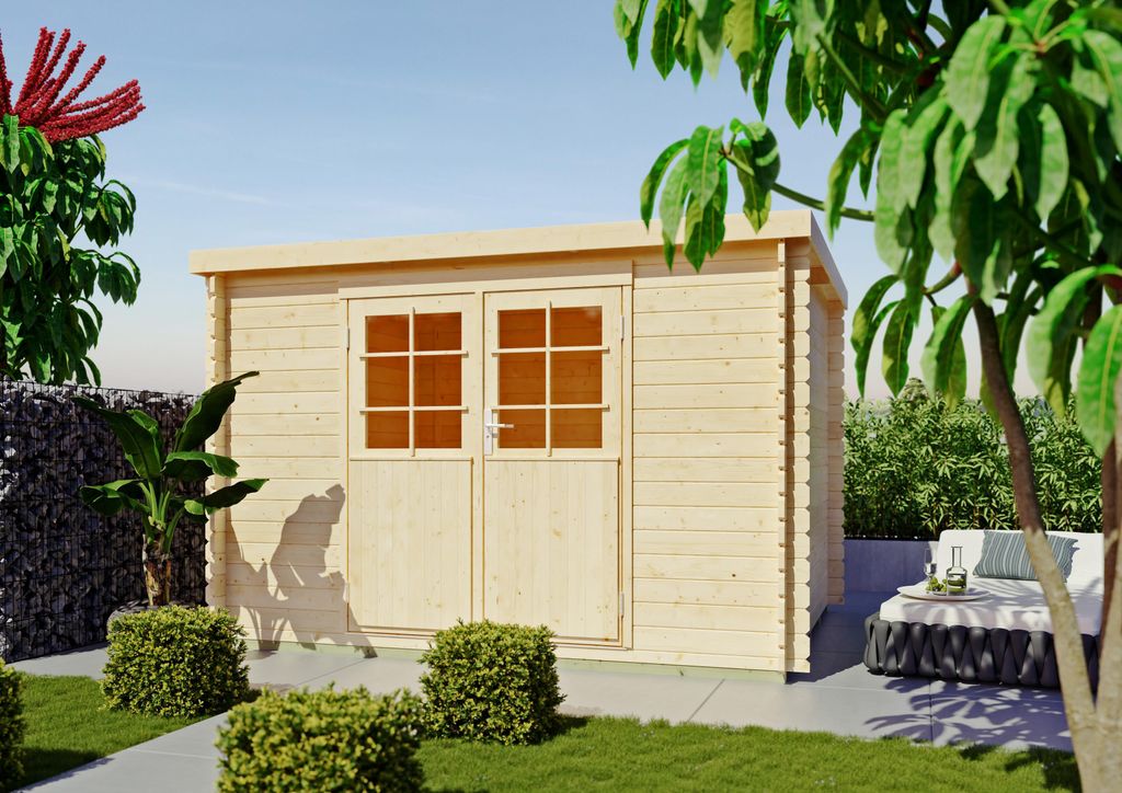 Gartenhaus Mansfield III 3,00x2,40 m - inklusive langlebigem EPDM-Dach