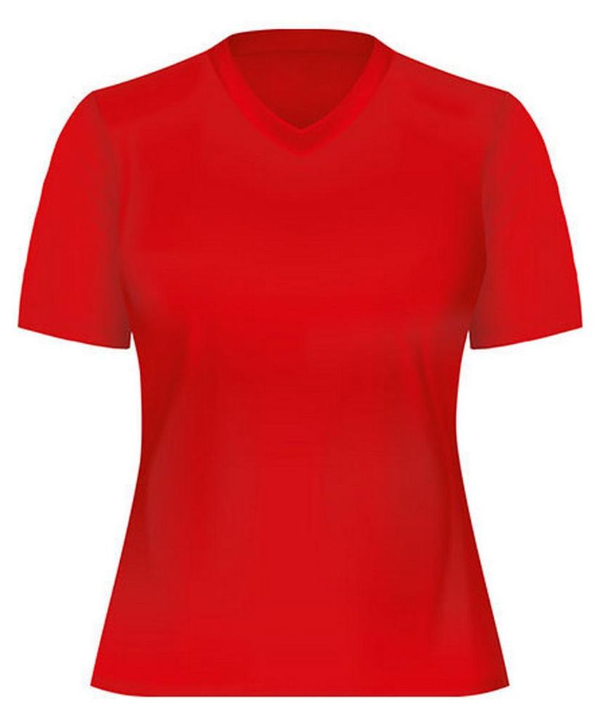 Oltees - "Functional" T-Shirt für Damen LT3626 (XS) (Rot)