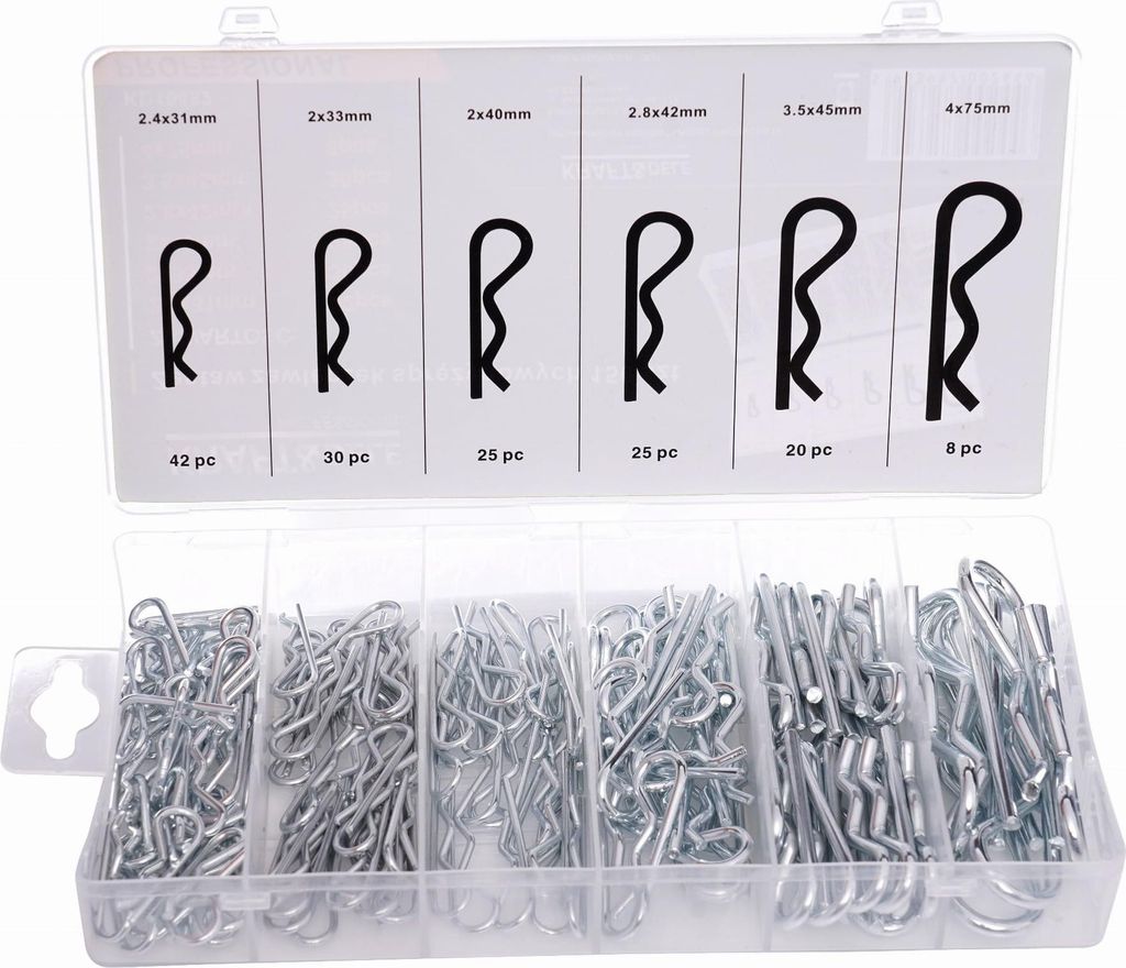 Kraft&Dele KD10482 perni di sicurezza a molla 150 pz Immagine del prodotto 