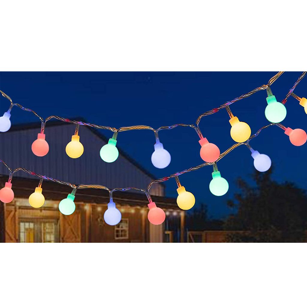 2M Lampion Lichterkette 10LED bunt Party Beleuchtung für Außen Garten Outdoor 