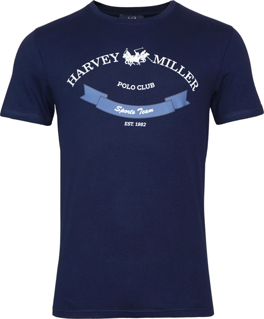 Harvey Miller Polo Club T-Shirt Kurzarmshirt Sports Team