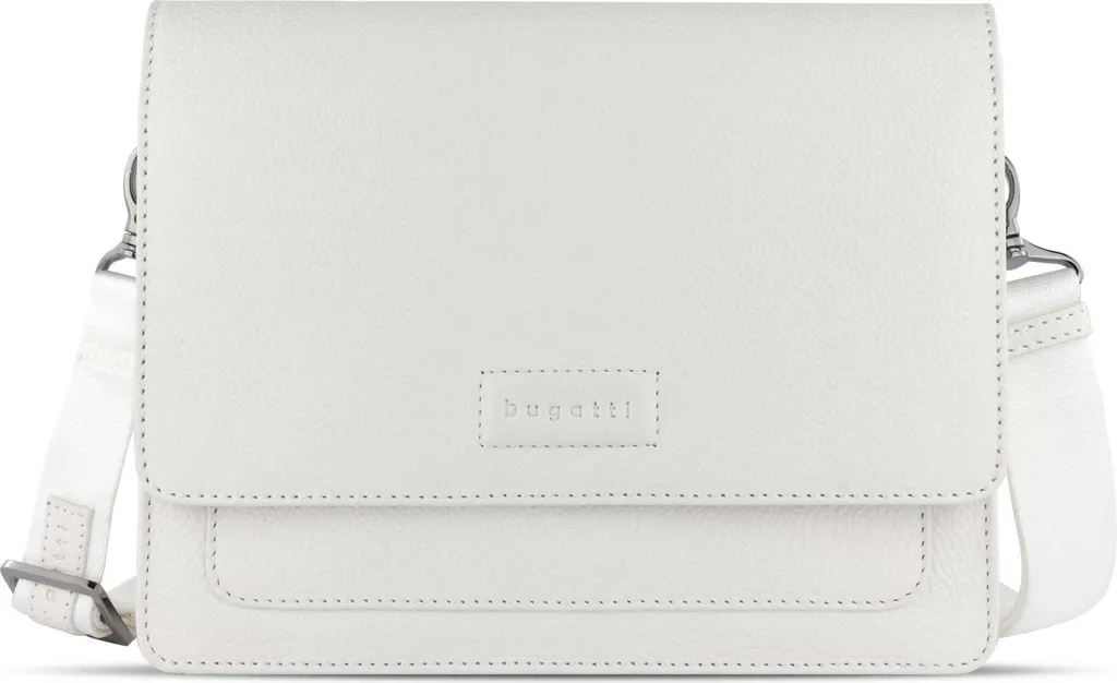 Borsa a Tracolla Bugatti Elsa Pelle Bovina | Bianca Avorio Originale
