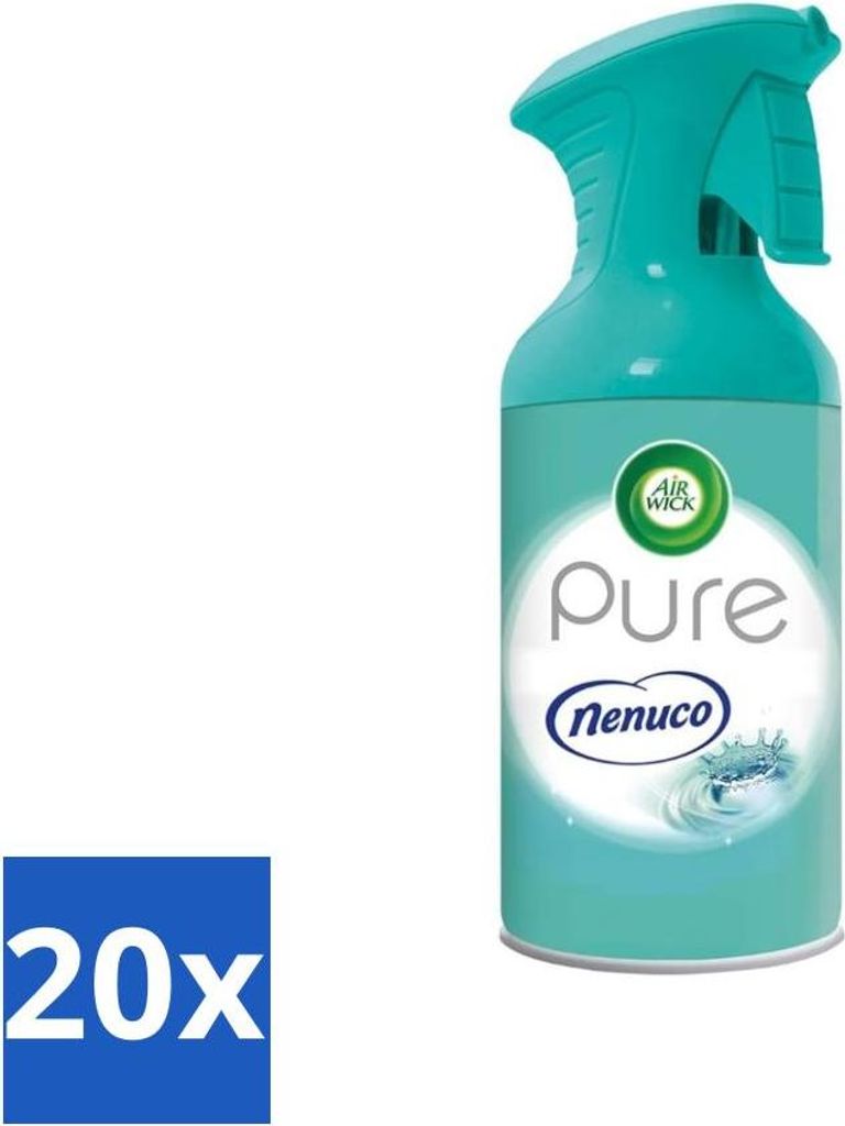 Air Wick - Lufterfrischer - Pure Nenuco - Spray - 250 ml - Vorteilspack - 20 Stücke