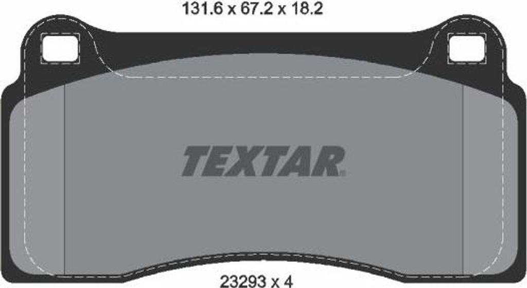 TEXTAR 2329301 Bremsbelagsatz, Scheibenbremse OE 2886280PK kompatibel mit XK8er, XK8, XJ