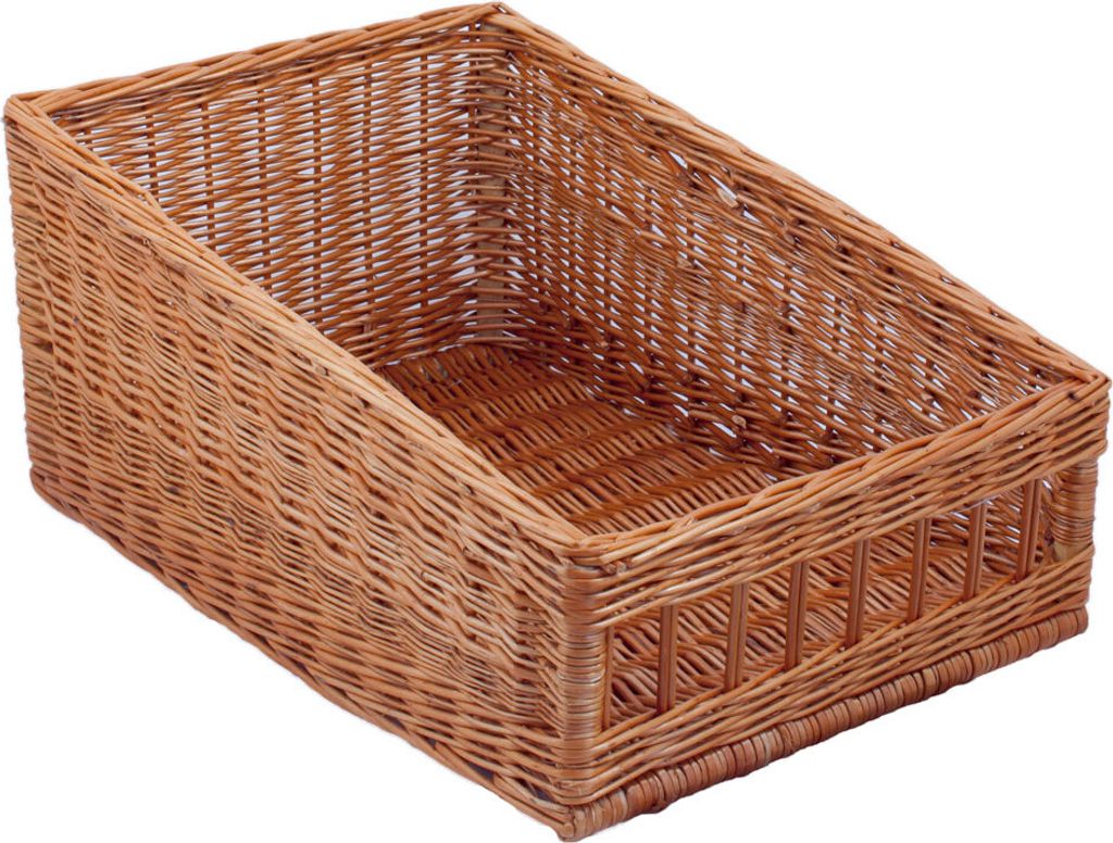 Systemregalkorb, Brotkorb, Brötchenkorb, Thekenkorb, 60x40x16/27cm, gestäbt