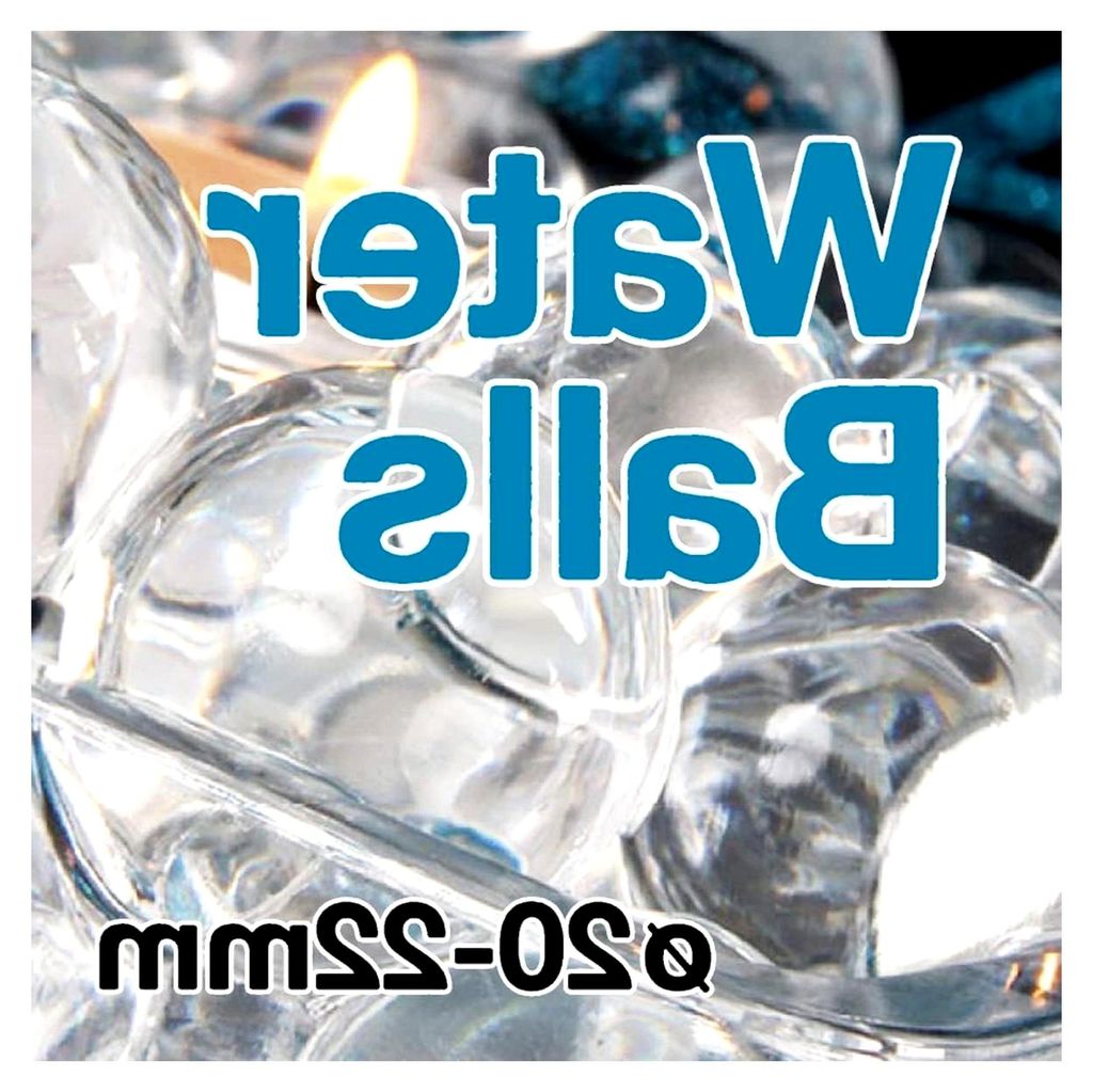 Deko Wasserperlen in verschiedenen Farben, 20-22mm, Beutel mit ca. 35g, für 4 Liter Wasser | Wasserperlen für Pflanzen in Vasen | Durchsichtige W...