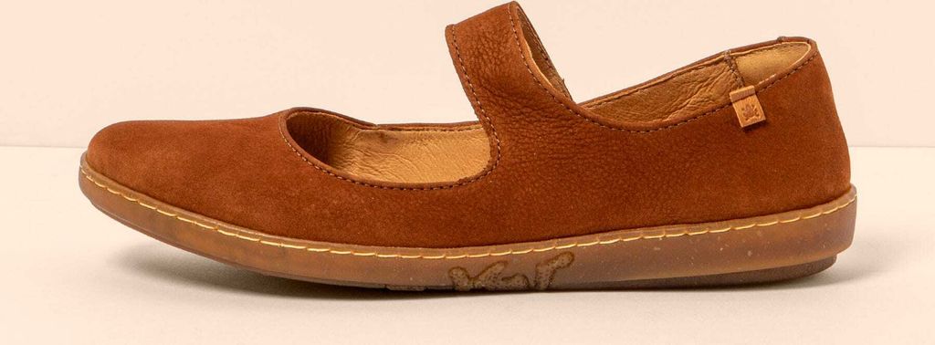El naturalista Ballerinas N5301 NOBUCK LAVADO CUERO/ CORAL Farbe Cuero