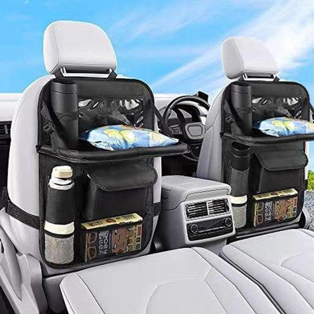 Autostoel-Organizer-Set mit Klappbarer Tischhalterung