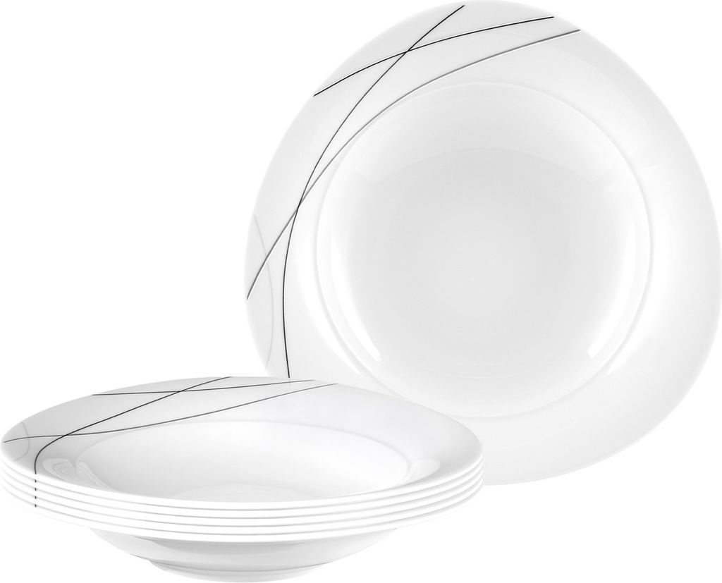 Seltmann Weiden Trio Highline Suppenteller 23,6 cm 6er Set