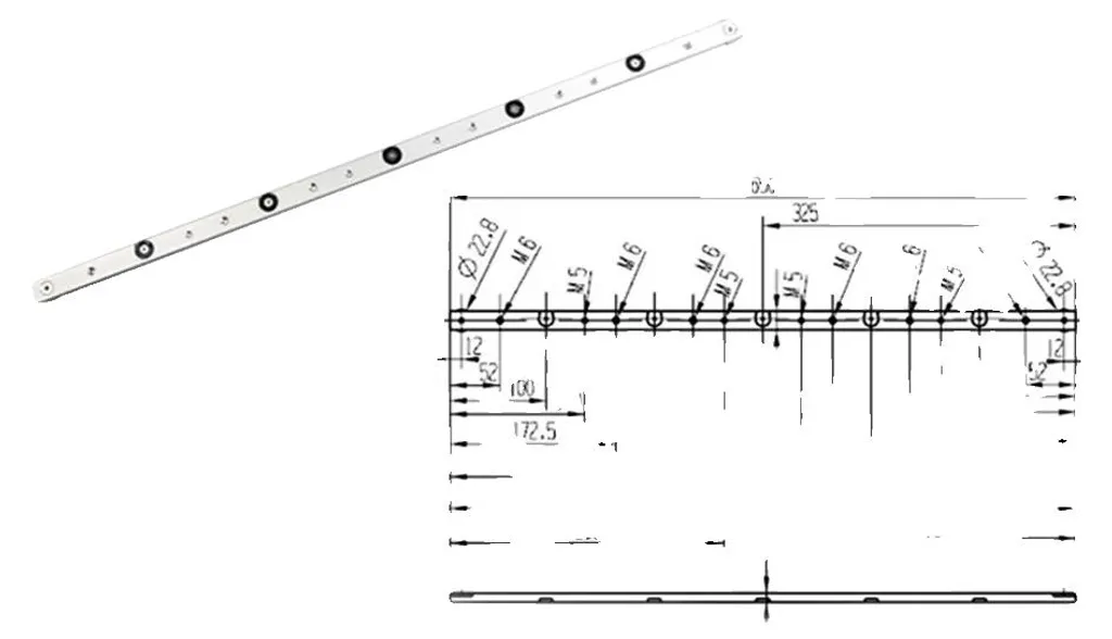Barre d'onglet 650 mm ajustable : finissez-en avec le jeu sur votre scie