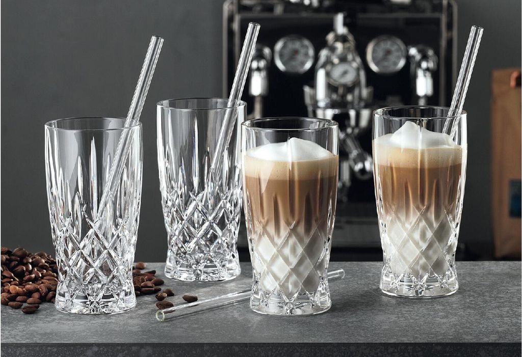 Nachtmann Latte Macchiato Set/4 + 4 Glastrinkhalme Image du produit 