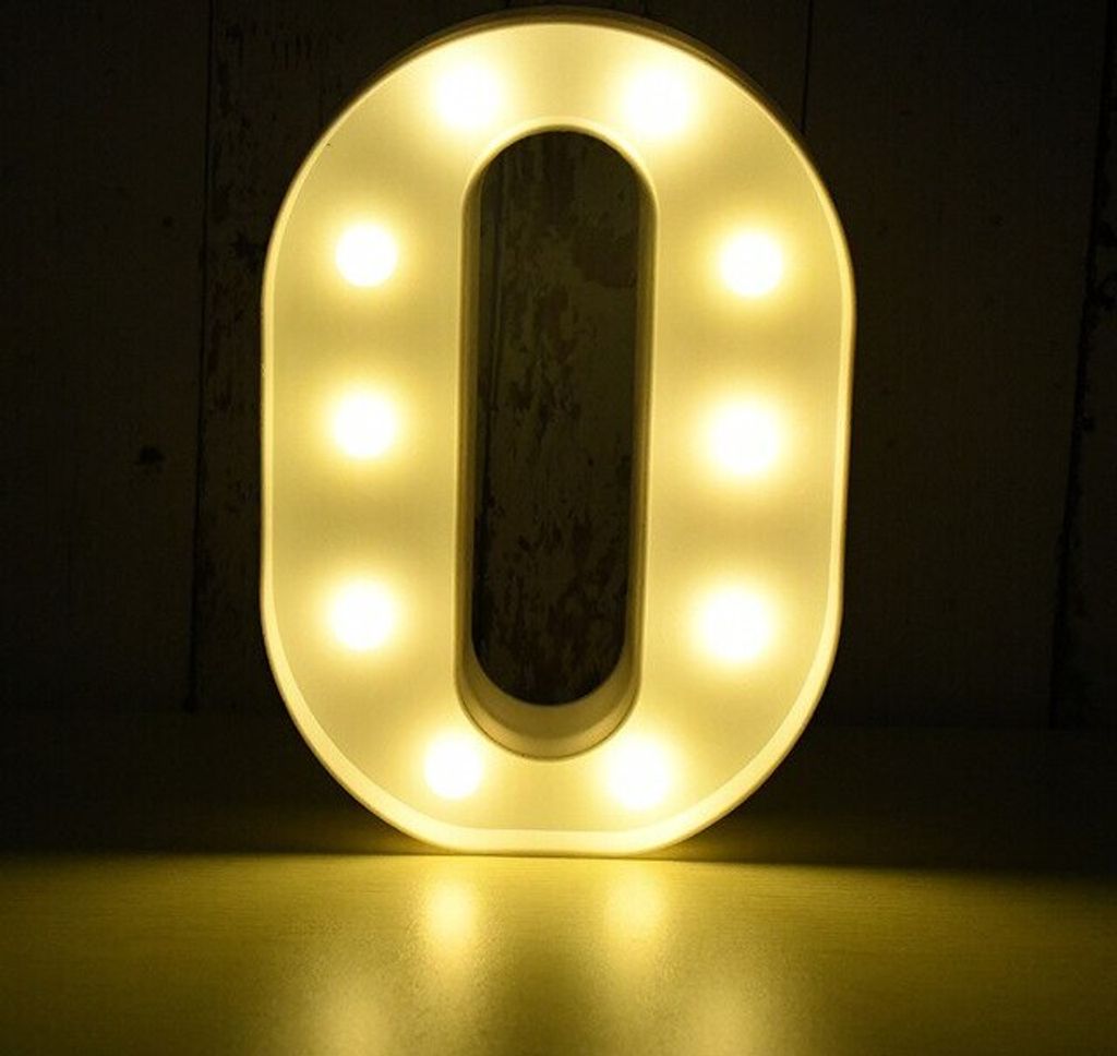 LED Leuchtbuchstabe 3D, 22 cm Buchstabe O Produktbild 
