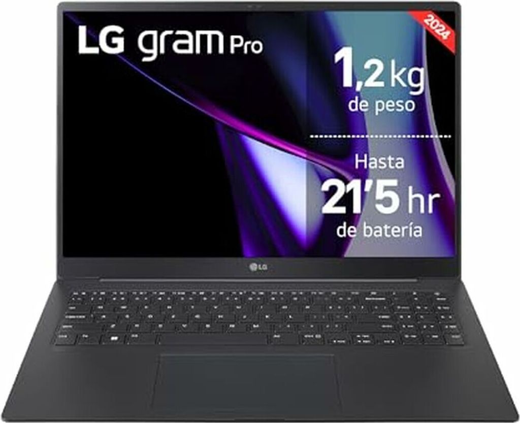 Laptop LG gram 16Z90T-G.AD8BB 16" Intel Core Ultra 7 255H 32GB 2TB SSD WQXGA IPS Schwarz