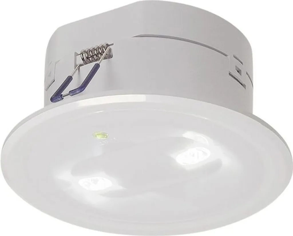 Éclairage de secours LED encastré SLV P-Light Blanc avec batterie autonome