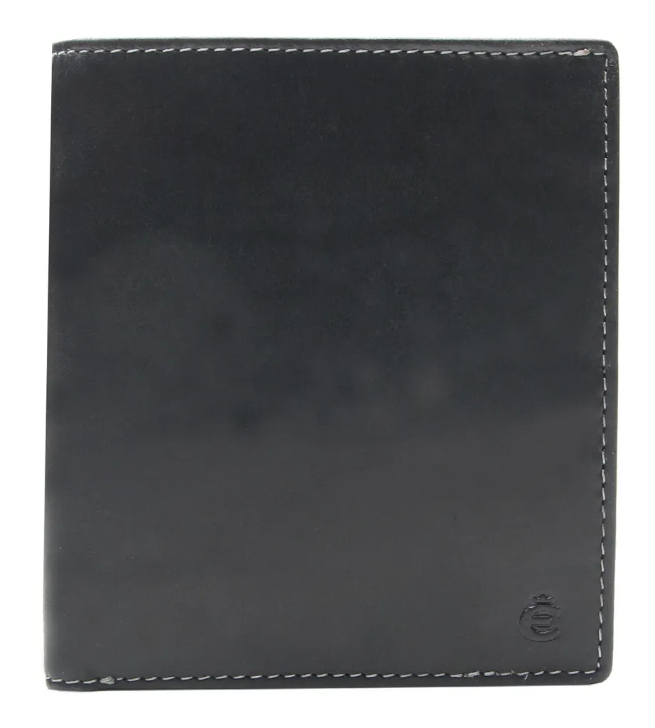 Esquire Pelle portafoglio Dallas Wallet 18 CC Black nero