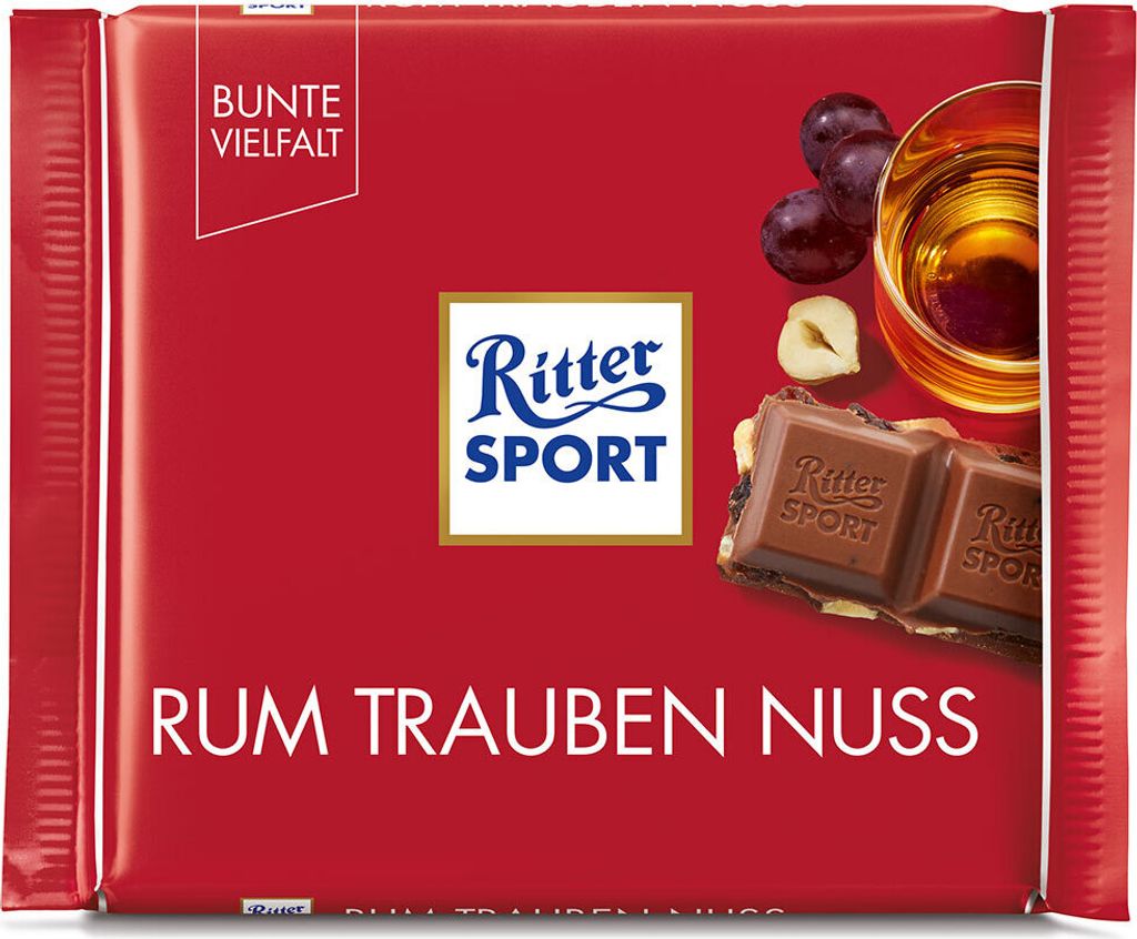 Ritter Sport - Kolorowa odmiana - Rum Grape Nut - 100g Zdjęcie produktu 