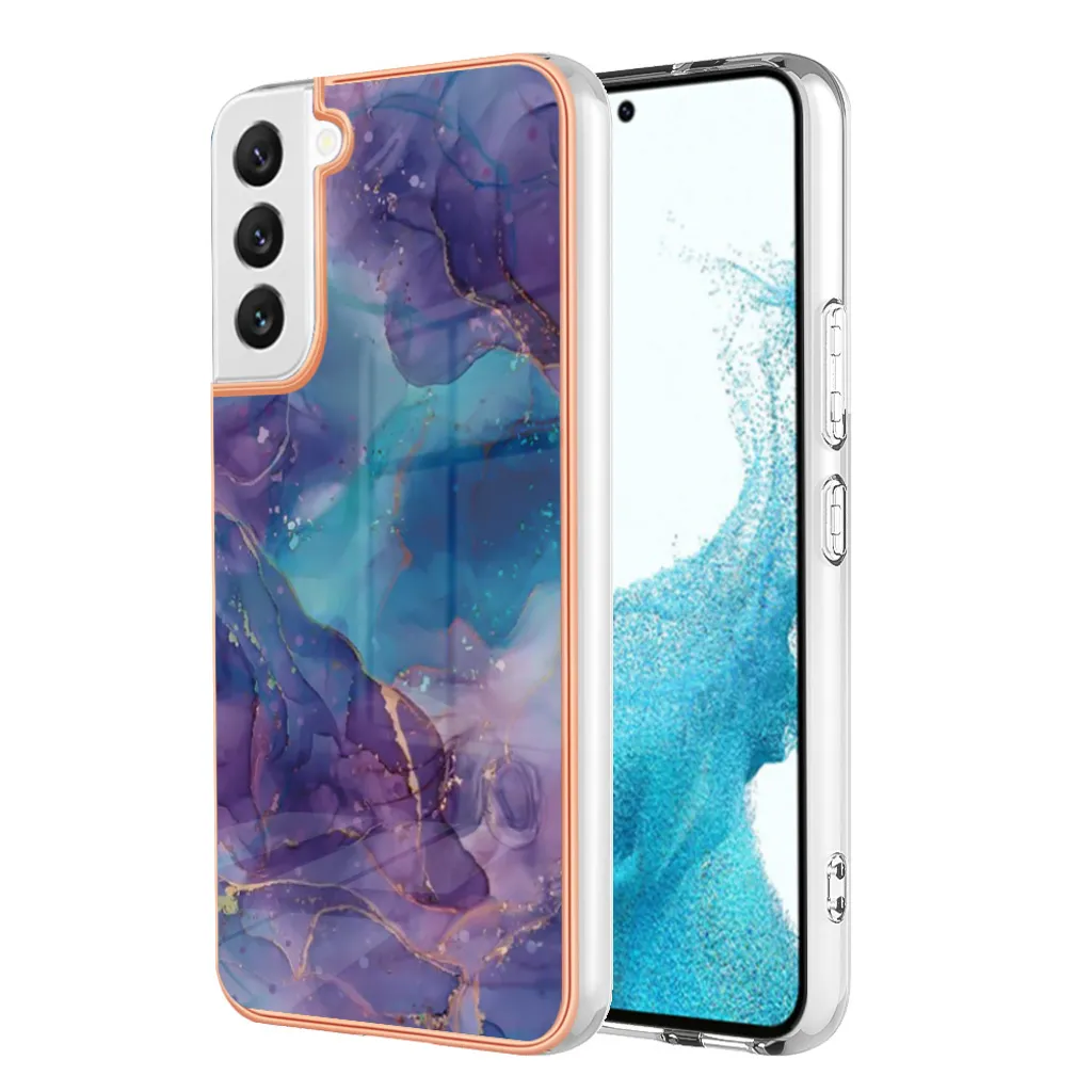 Custodia Samsung Galaxy S23 Viola - Cover Silicone TPU Antiurto con Fantasia