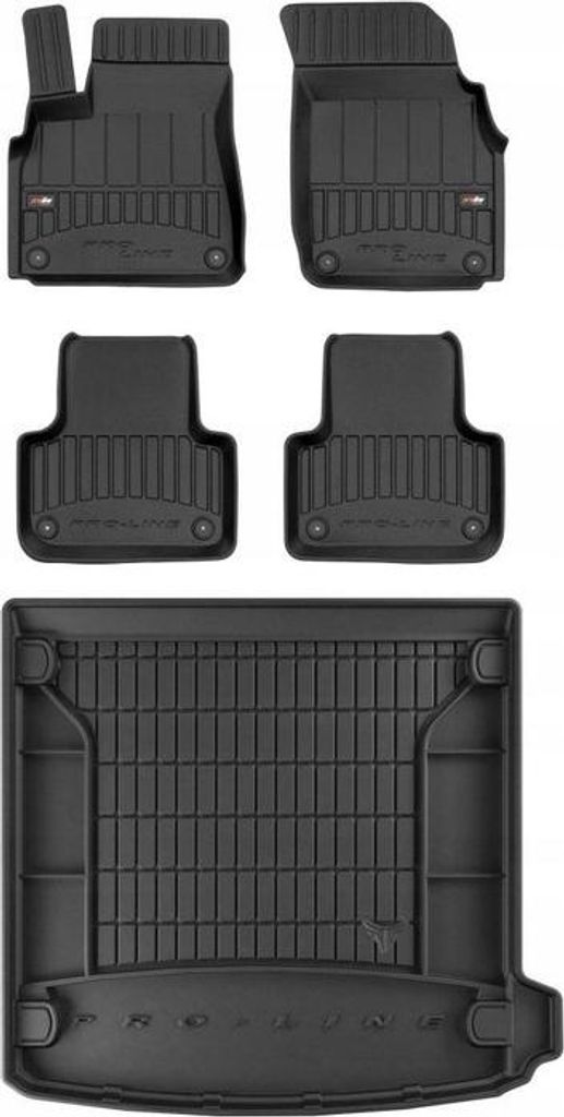 3D SET Fußmatten und Kofferraummatte Audi Q8 ab 2018-
