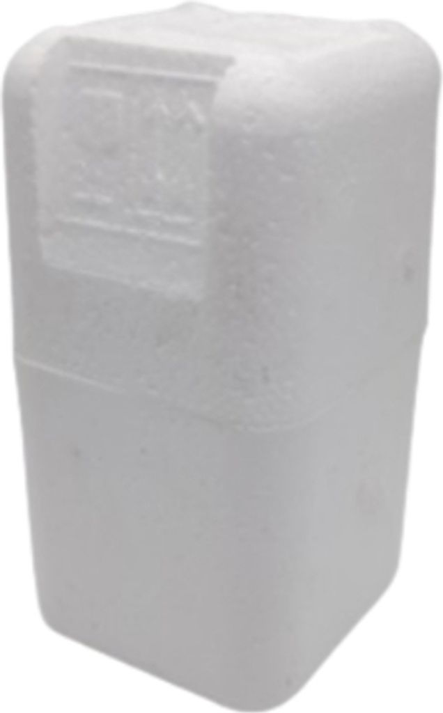 1 Fallschutzverpackung aus Styropor 100ml weiß für Produktbild 