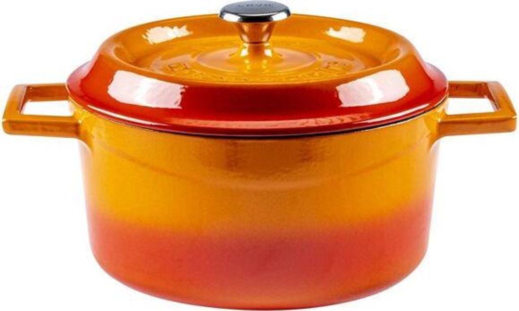 LAVA Metal Hrniec Ø 24 cm 45 L Liatinový Oranžový Obrázok produktu 