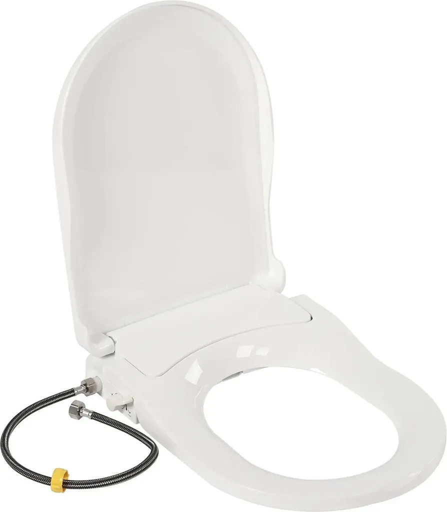Bidet per WC Bianco a Doppio Ugello: Igiene per Anziani e Bambini
