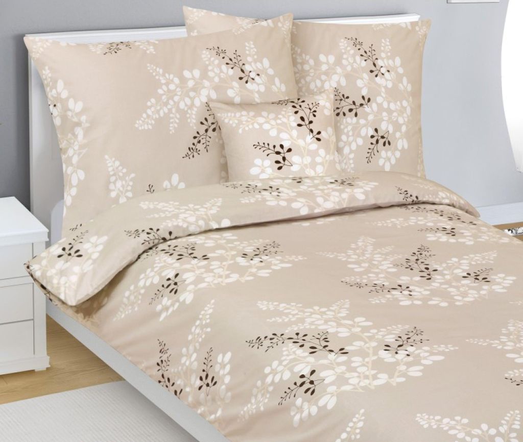 Leinen Baumwolle - 140x200, 70x90 cm, 40x40 - coffee, beige