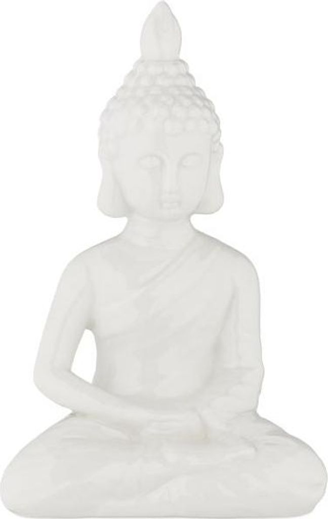 Weiße Buddha Figur 18 cm