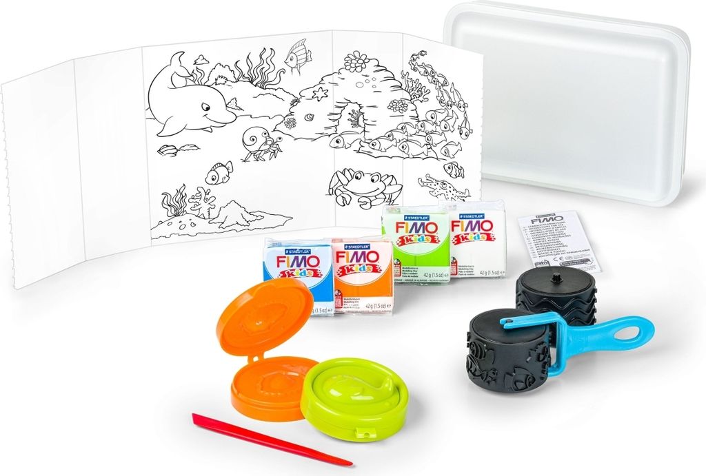 FIMO kids Modellier-Set Tool box sealife 10-teilig