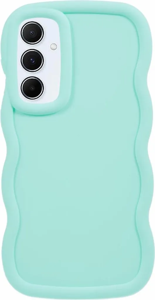 Cover Samsung S24 FE Silicone Phonesta Wavy Verde Menta - Protezione Shock - 1