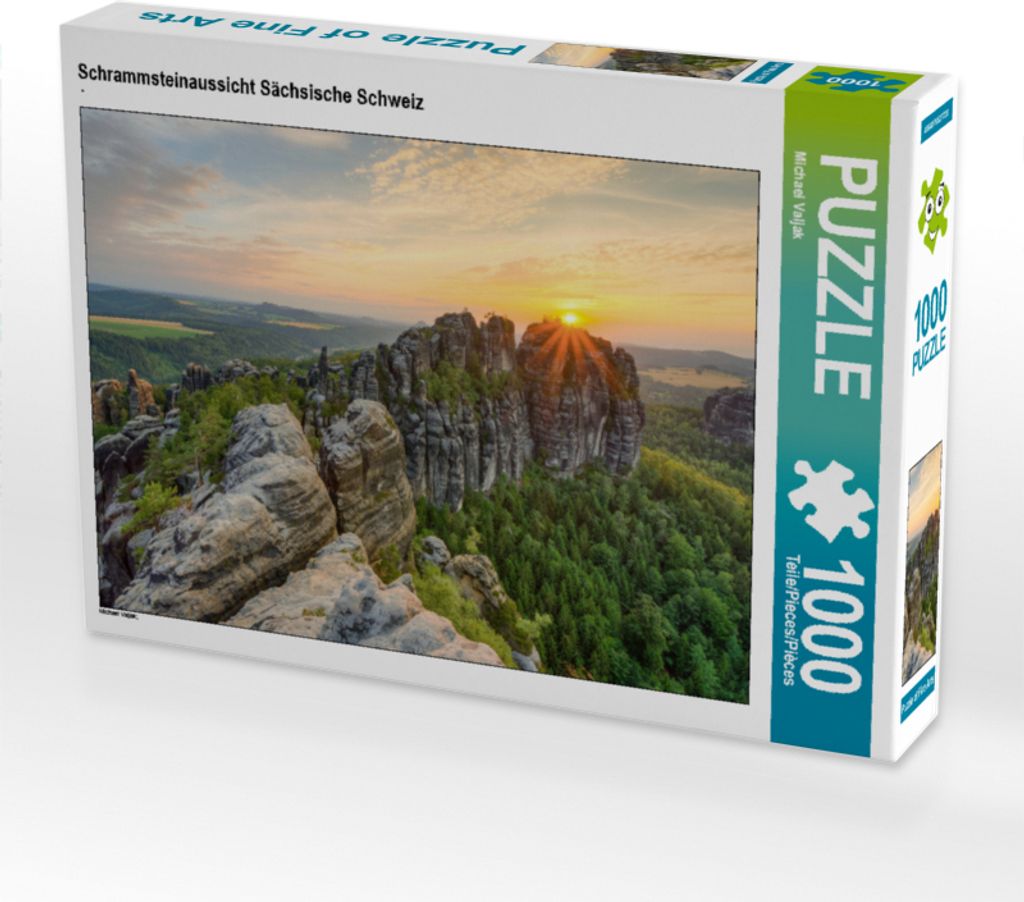CALVENDO Puzzle Schrammsteinaussicht Sächsische Schweiz 1000 Teile Puzzle quer | 1000 Teile Lege-Größe 64x48cm Foto-Puzzle für glückliche Stunden